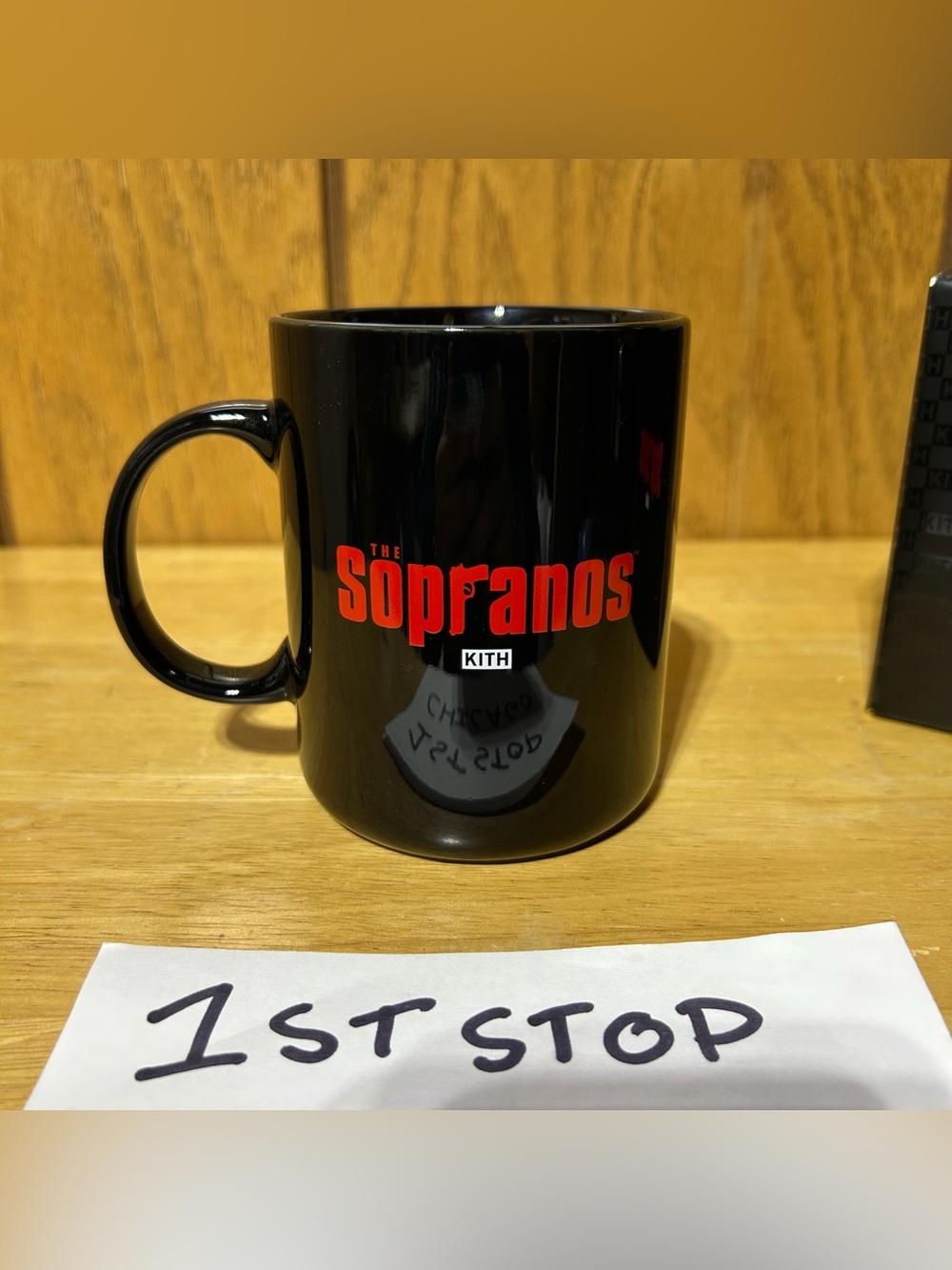 Kith The Sopranos Mug Coffee Cup HBO Original Logo Black Ceramic Collab 12oz NEW